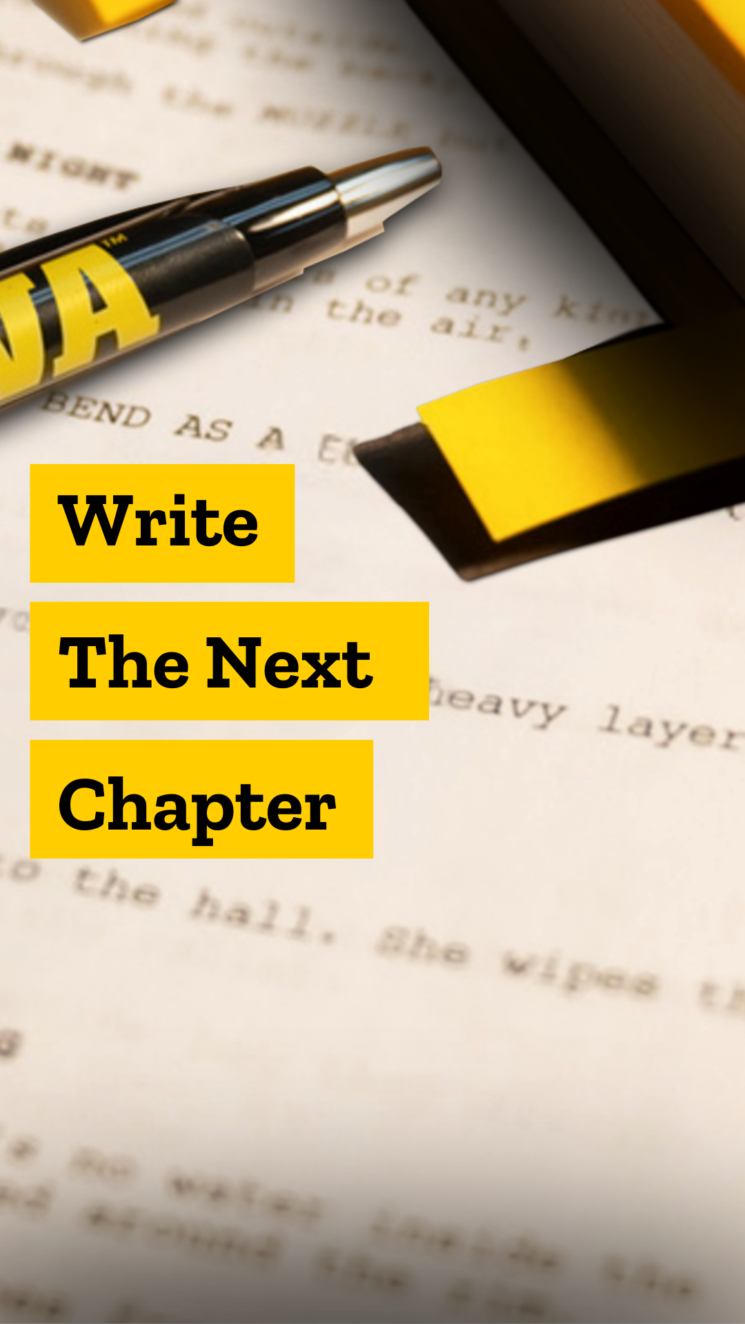 write the next chapter