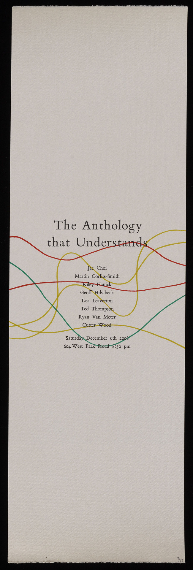 The Anthology That Understands